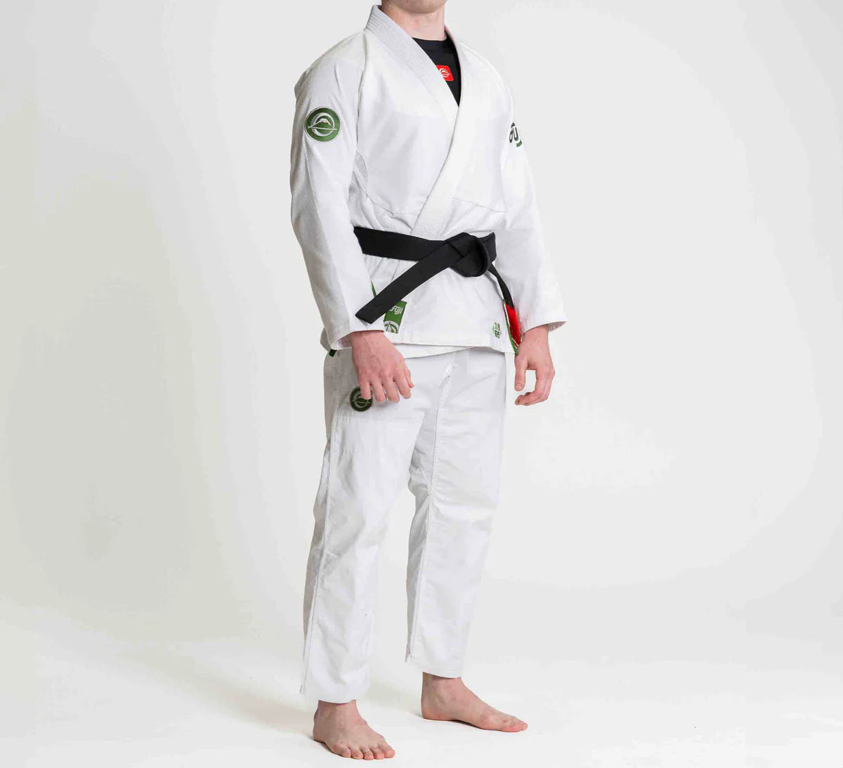 Fuji Adult FlowTech BJJ Gi (White/Green)