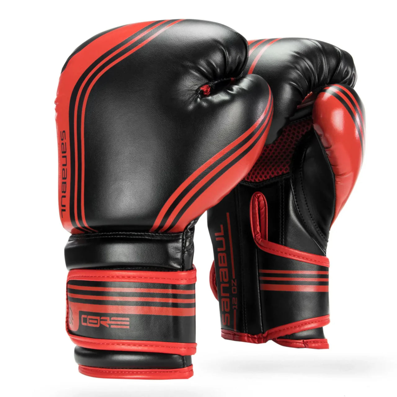 Sanabul Core Gel Training Boxing Gloves (Black/Red)