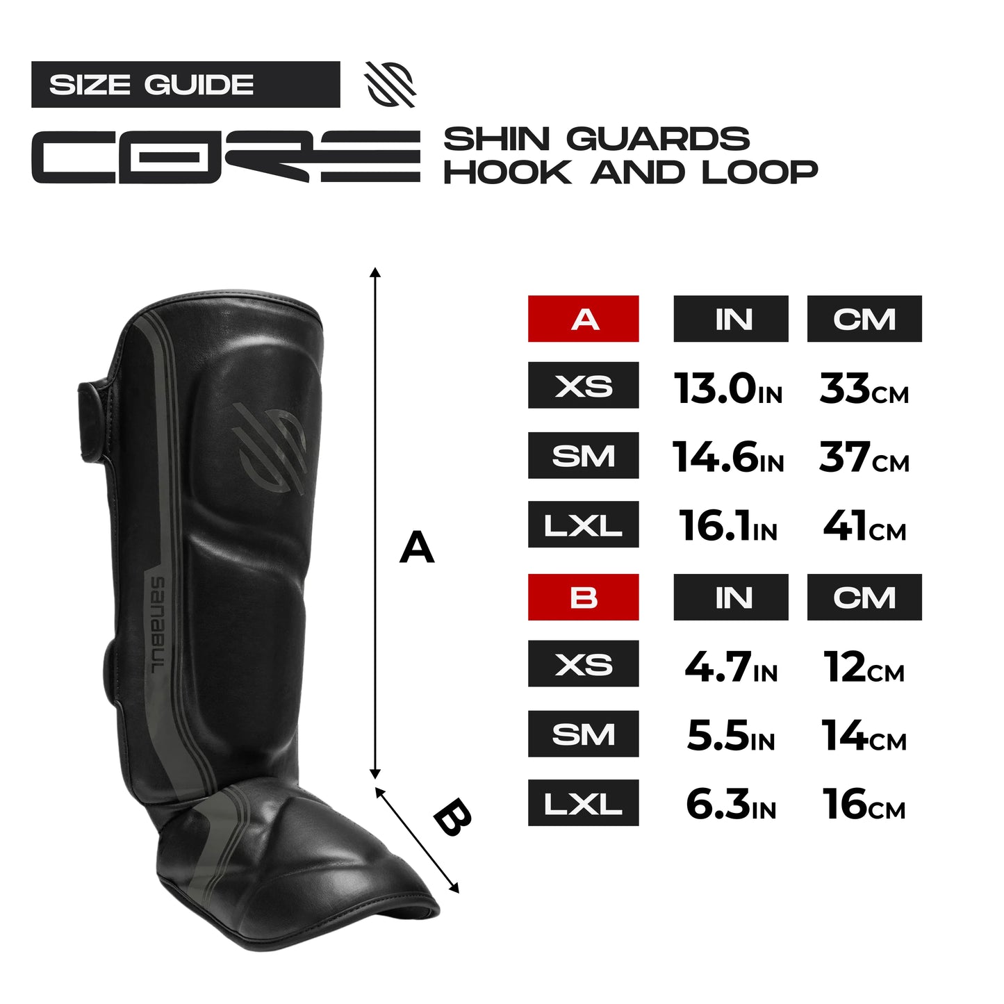 Sanabul Core Advanced Kickboxing Shin Guards