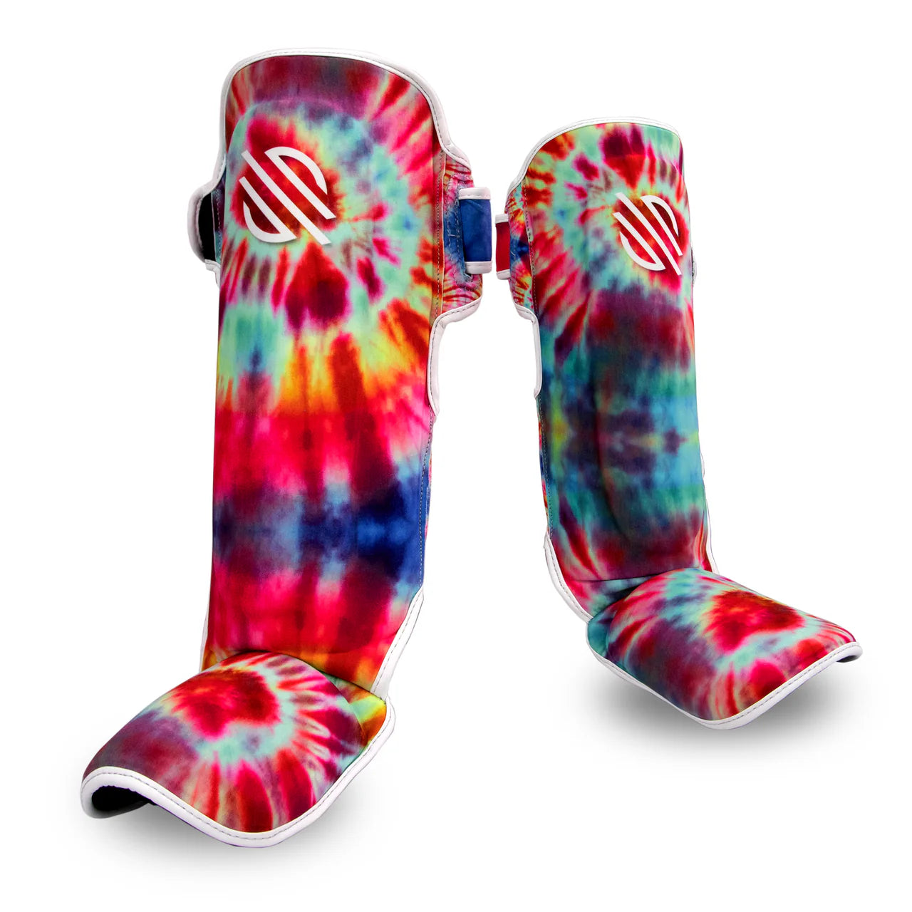 Sanabul Funk Strike Hook and Loop Strap Shin Guards (Classic Swirl)