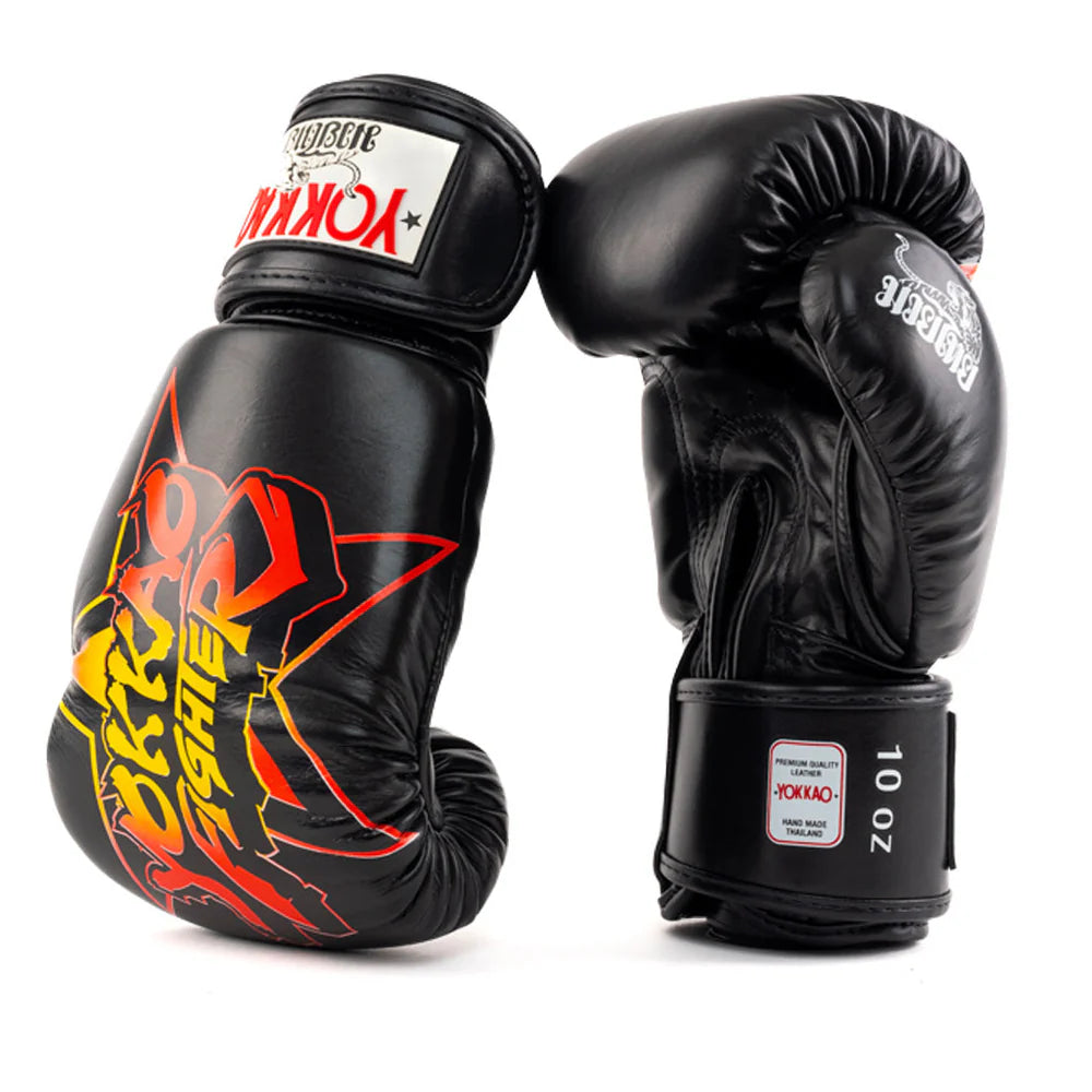 Yokkao Fighter KO Boxing Gloves (Black)