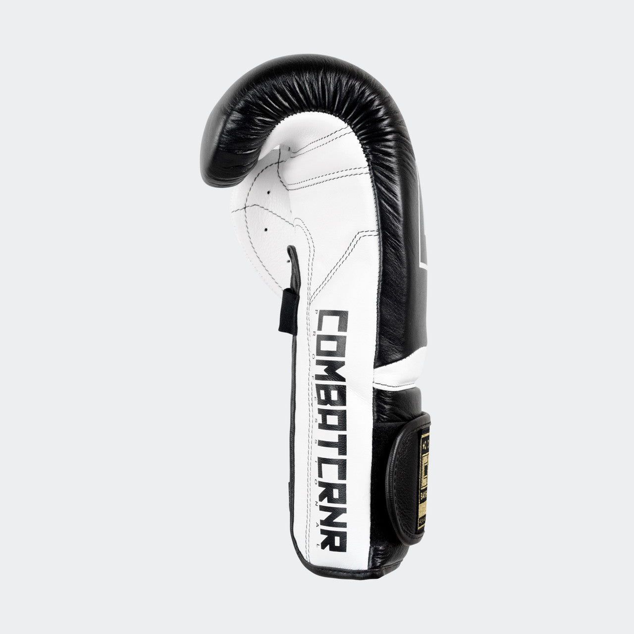 Combat Corner HMIT Velcro Sparring Gloves (White/Black)
