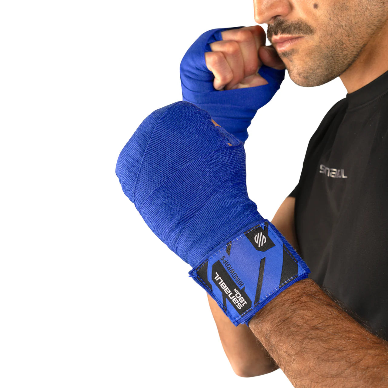 Sanabul Elastic Professional 180 inch Handwraps (Blue)
