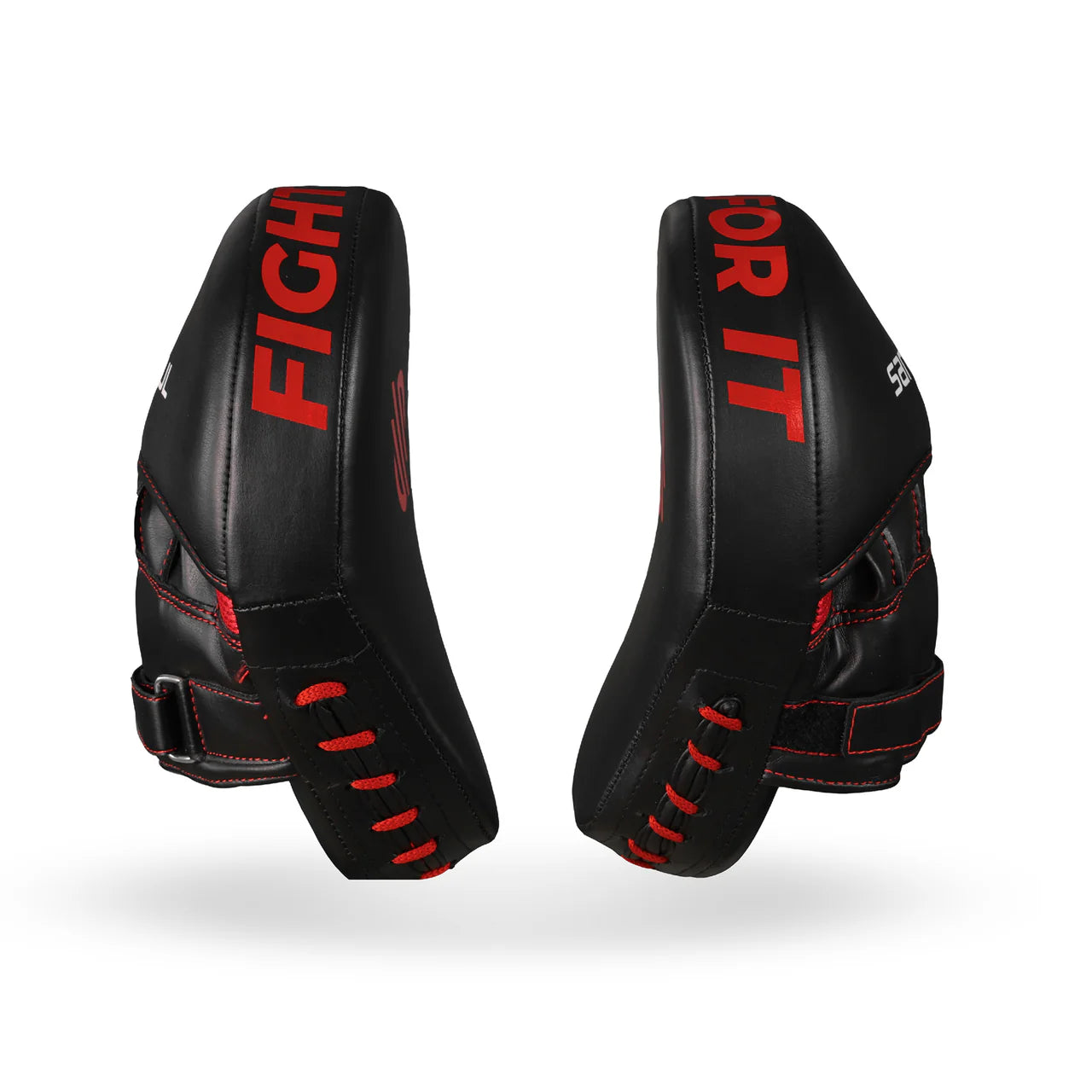 Sanabul Essential Curved Punching Mitts (Red/Black)