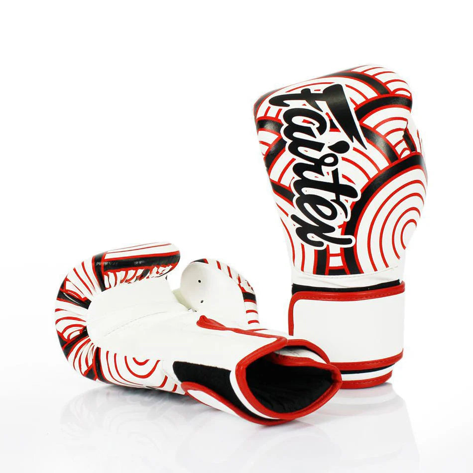 Fairtex BGV14 Kids Microfiber Gloves – Art Collection: Red Wave