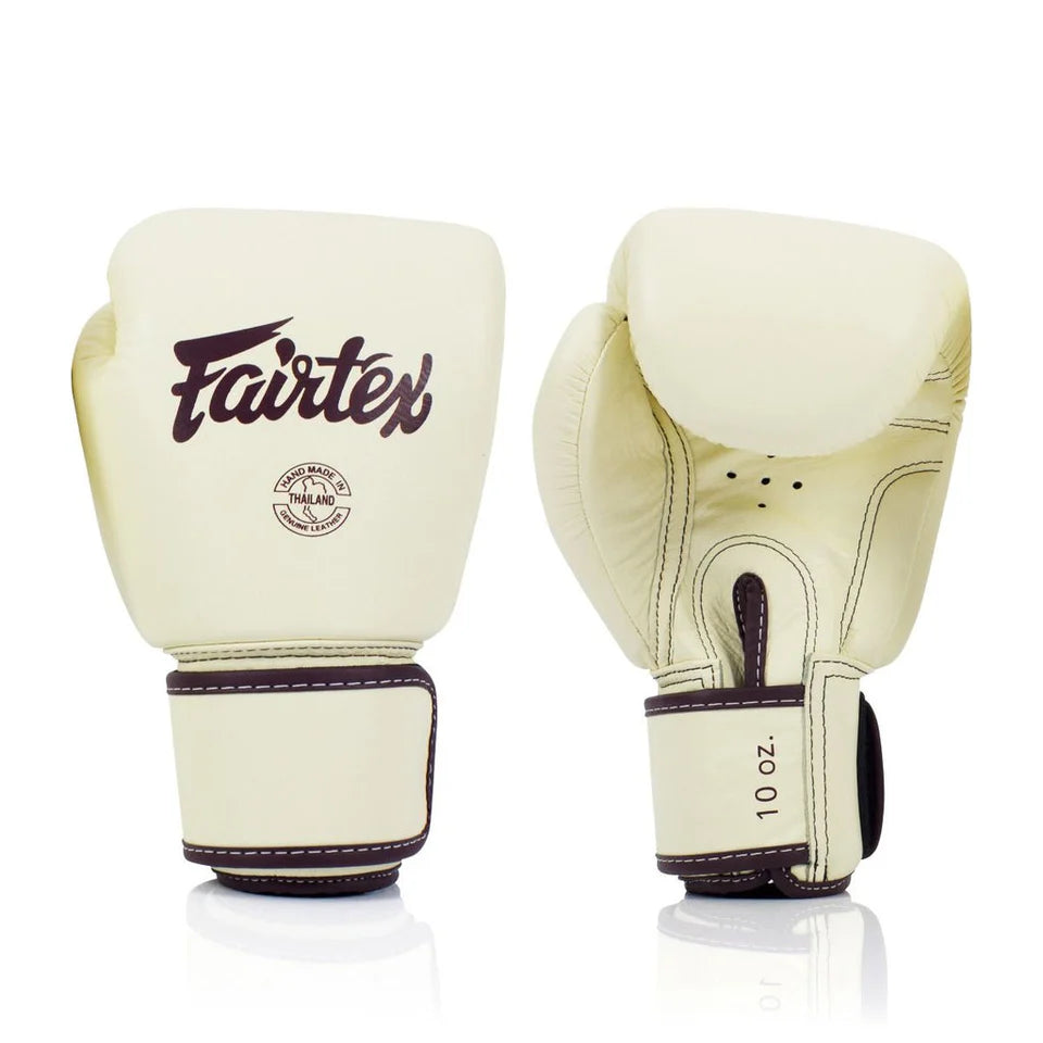 Fairtex BVG16 Real Leather Boxing gloves (Khaki)