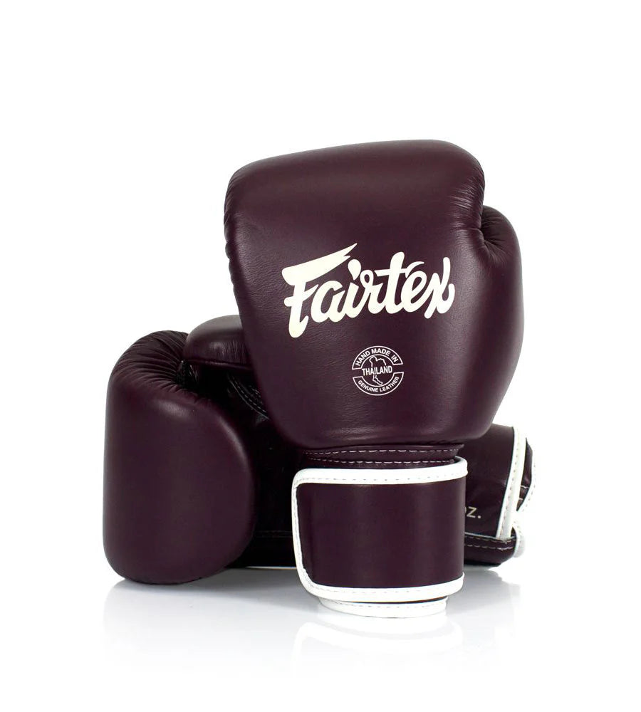 Fairtex BVG16 Real Leather Boxing gloves (Maroon)
