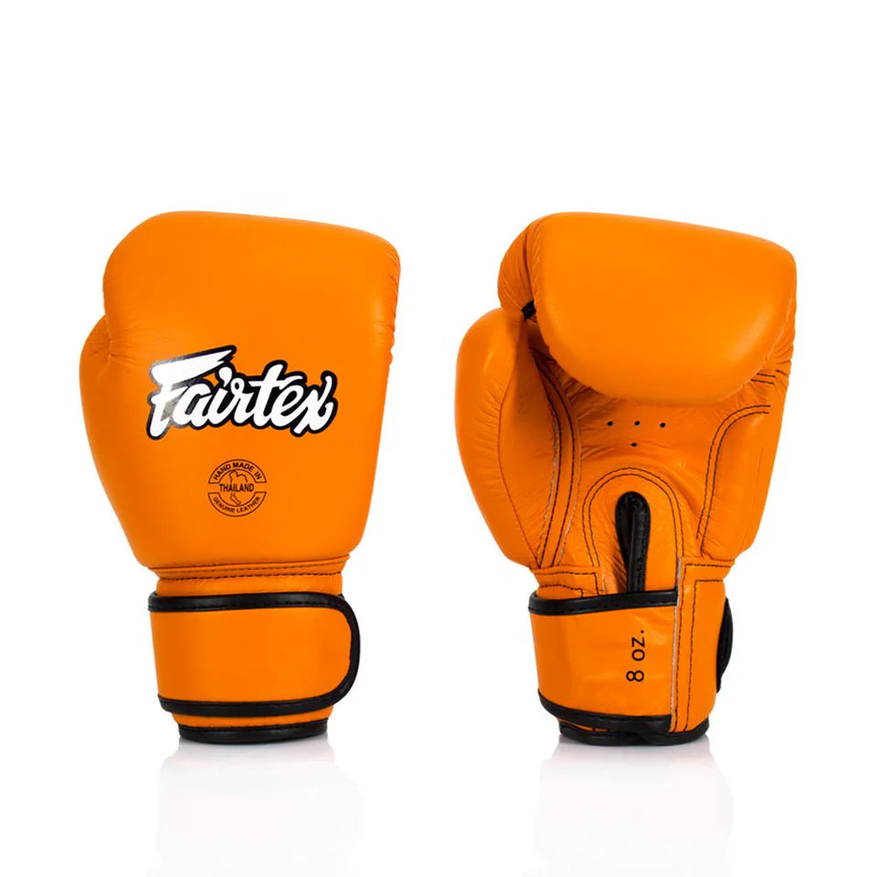 Fairtex BVG16 Real Leather Boxing gloves (Orange)