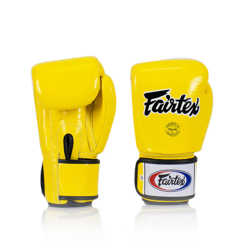 Fairtex Universal BGV1 Gloves "Tight-fit" Design- Yellow