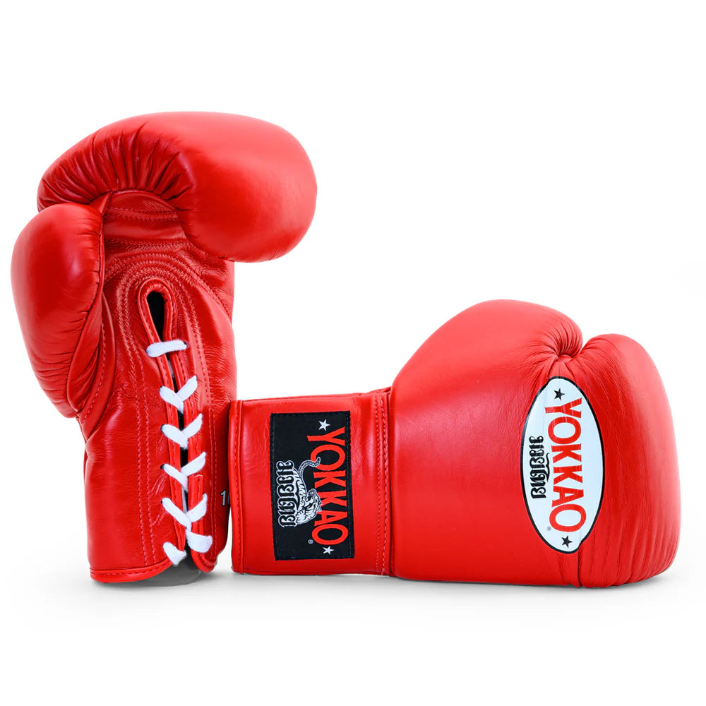 Yokkao Matrix Lace Up Boxing Gloves (Red)