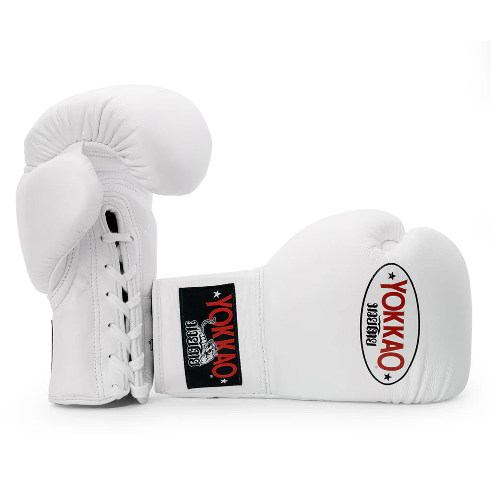 Yokkao Matrix Lace Up Boxing Gloves (White)