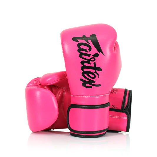 Fairtex BGV14 Kids Microfiber Gloves (Pink/Black)