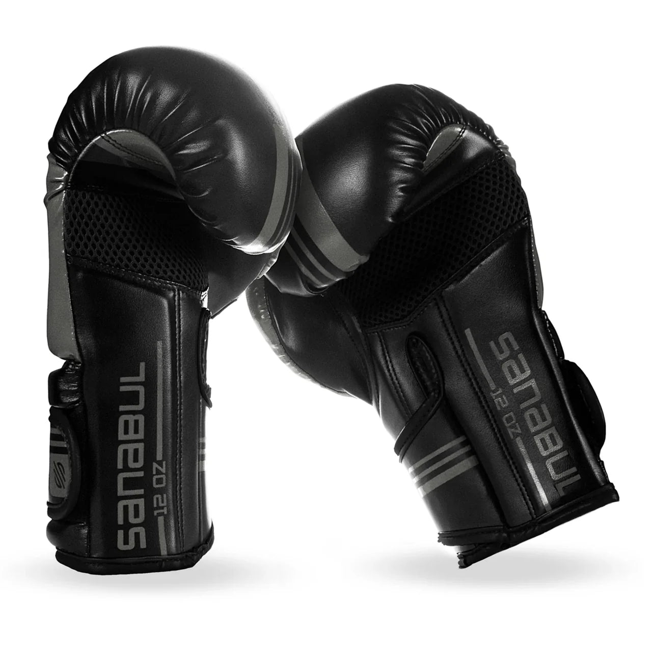 Sanabul Core Gel Training Boxing Gloves (Gun Metal/Black)