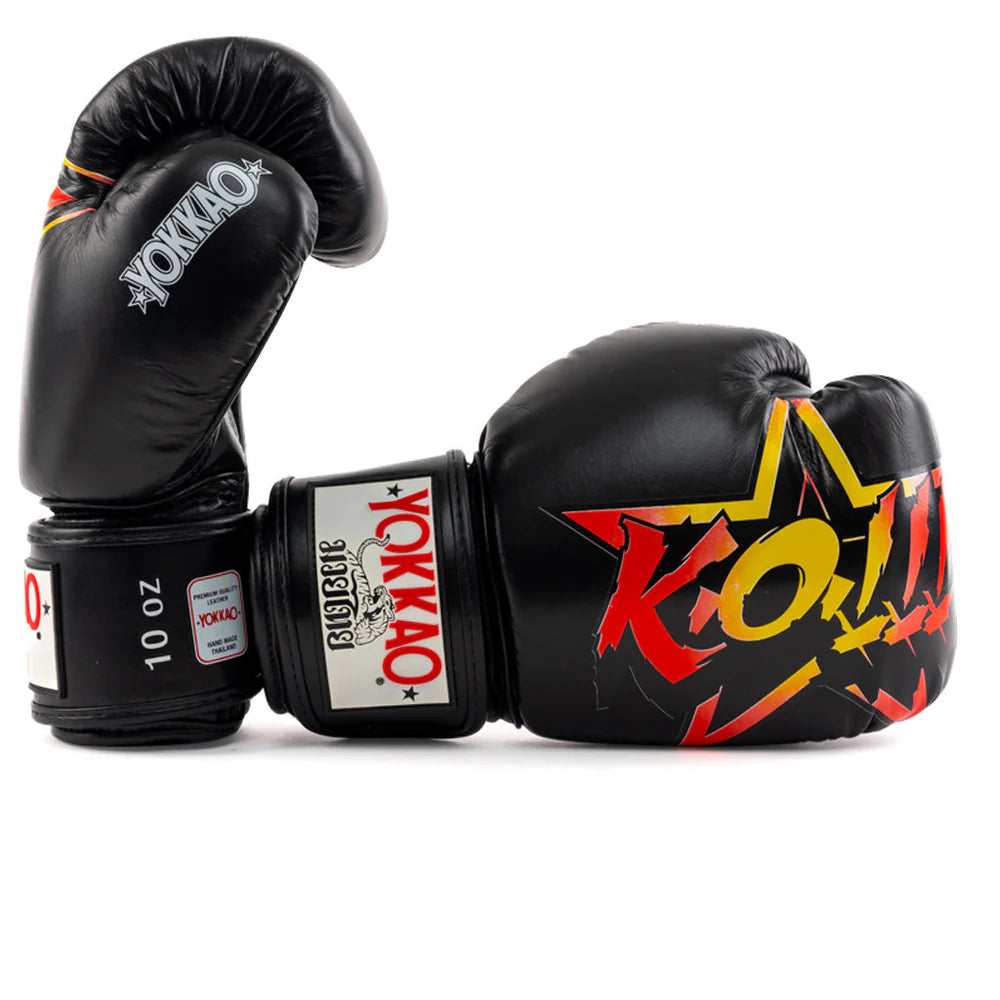Yokkao Fighter KO Boxing Gloves (Black)
