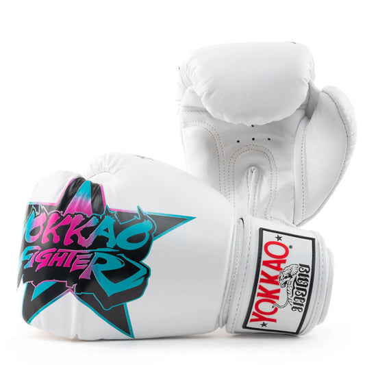 Yokkao Fighter KO Boxing Gloves (White)