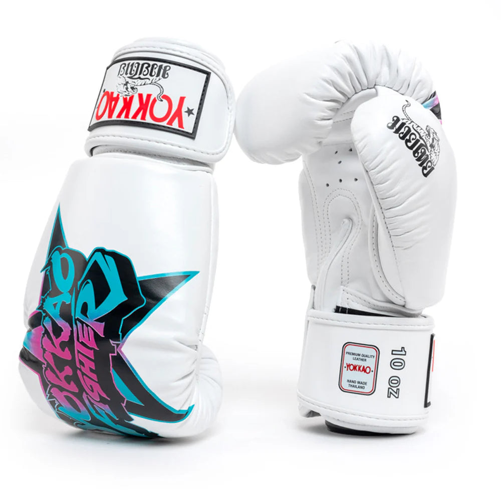 Yokkao Fighter KO Boxing Gloves (White)