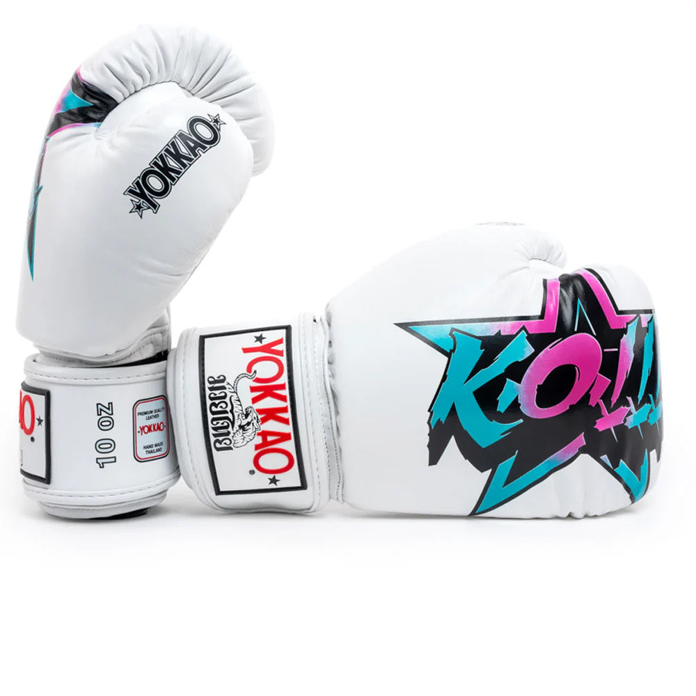 Yokkao Fighter KO Boxing Gloves (White)