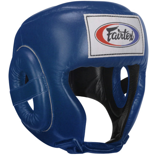 Fairtex Competition Head Guard- Open Face (Blue)