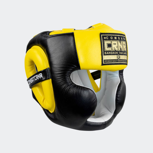 Combat Corner HMIT Headgear (Yellow/Black)