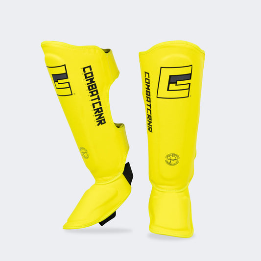 Combat Corner HMIT Shin Guards (Chartreuse)