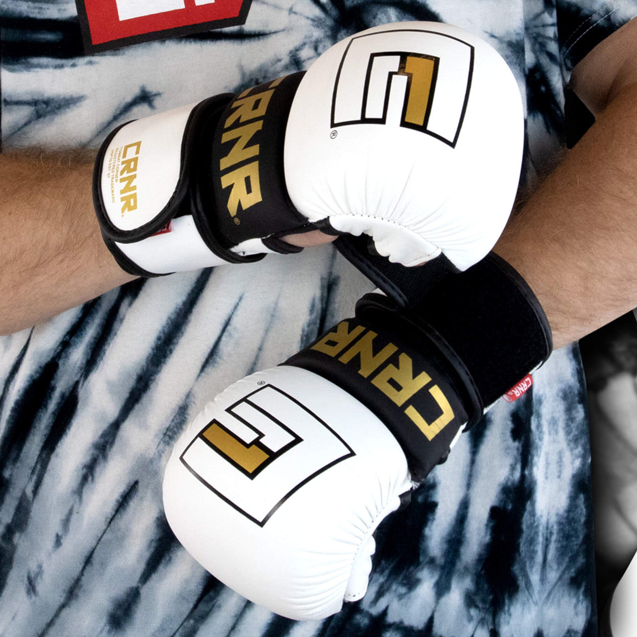 Combat Corner MMA Spar Gloves (White)