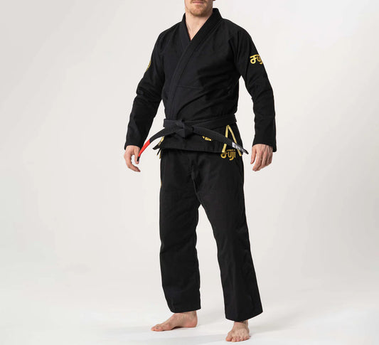 Fuji Adult FlowTech BJJ Gi (Black/Gold)