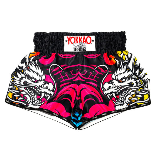 Yokkao Dragon Muay Thai Shorts (Pink/Blue)