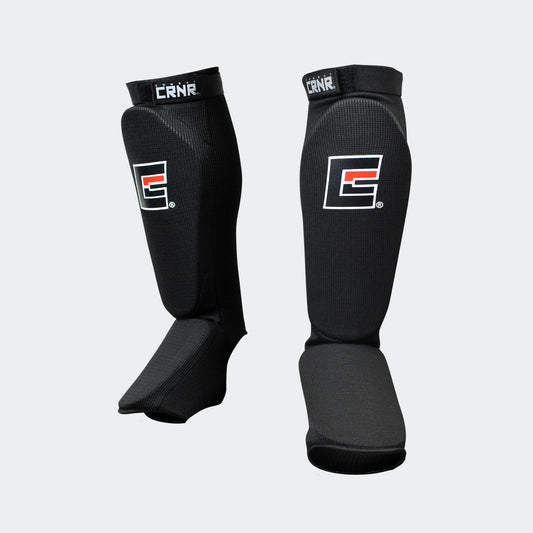 Combat Corner Slip on Elastic Shin Pads