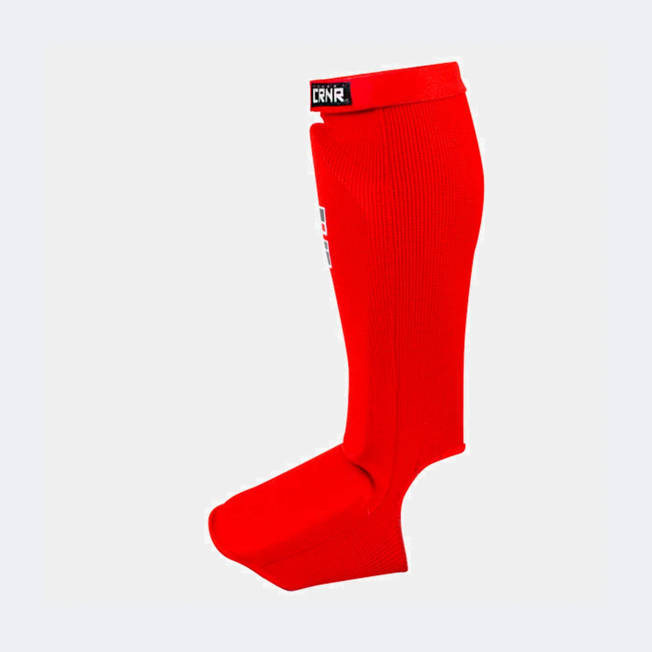 Combat Corner Slip on Elastic Shin Pads (Red)