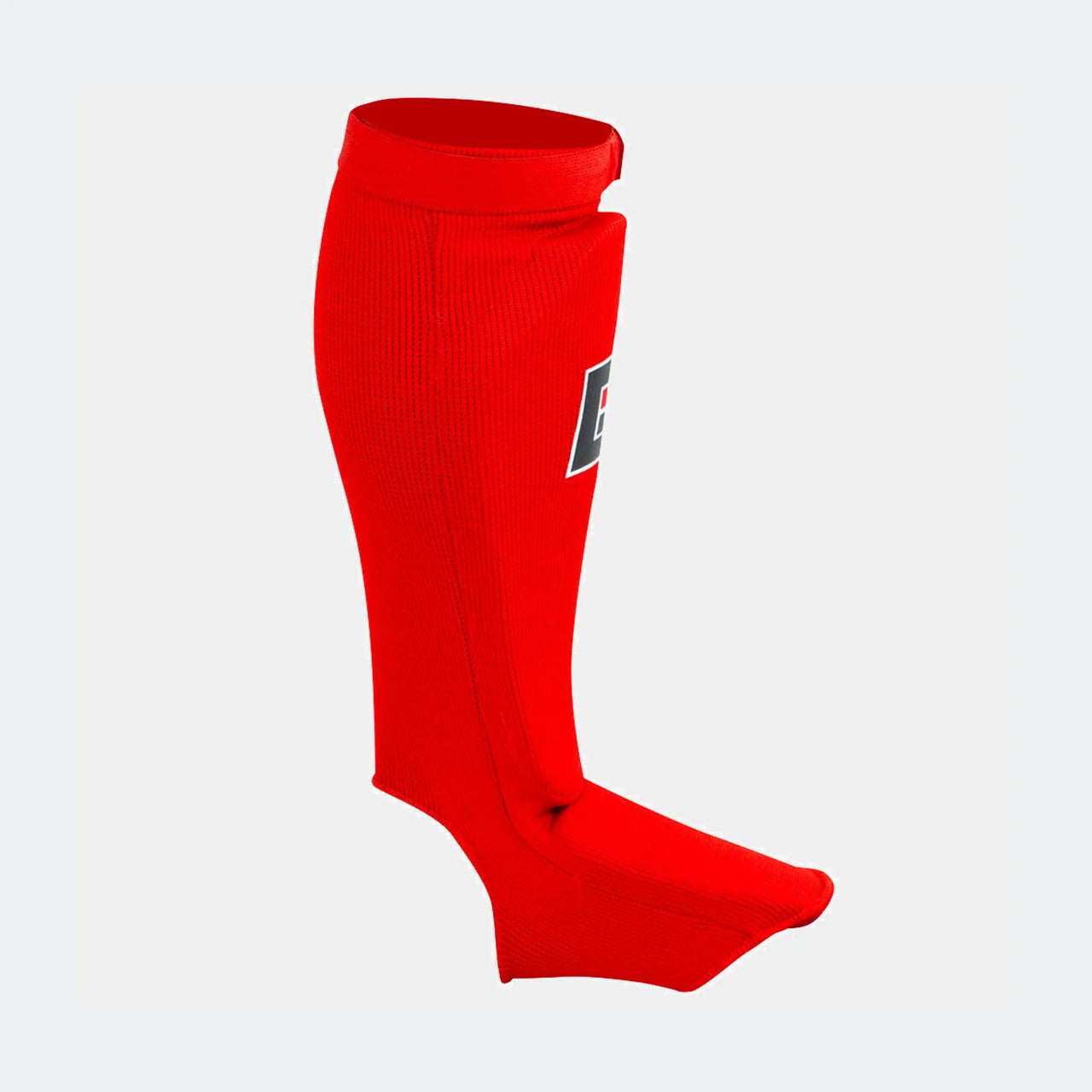 Combat Corner Slip on Elastic Shin Pads (Red)