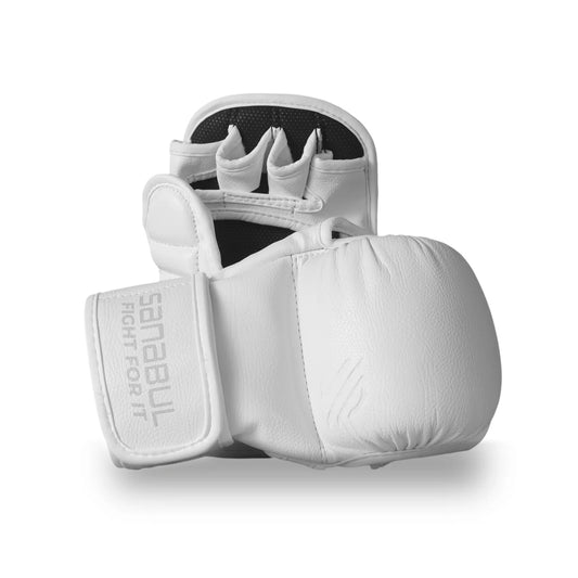 Sanabul Battle Forged MMA 7oz Gloves (White)