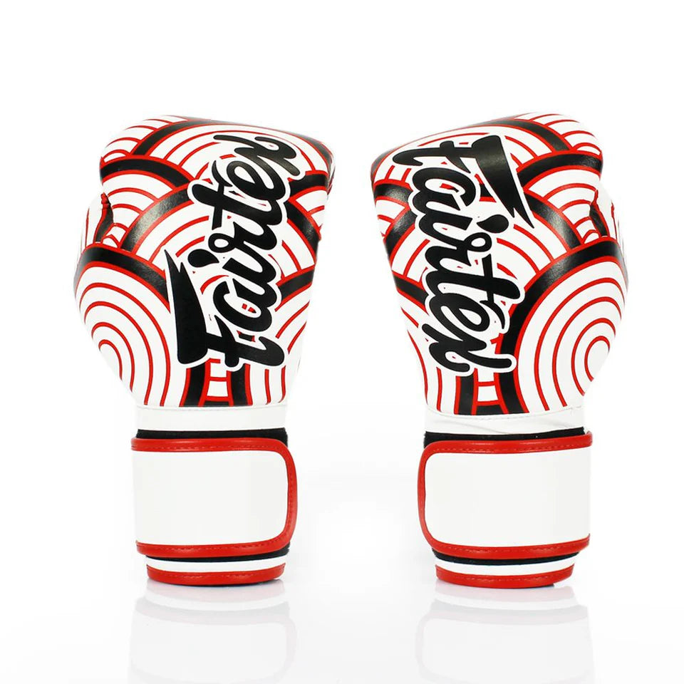Fairtex BGV14 Kids Microfiber Gloves – Art Collection: Red Wave