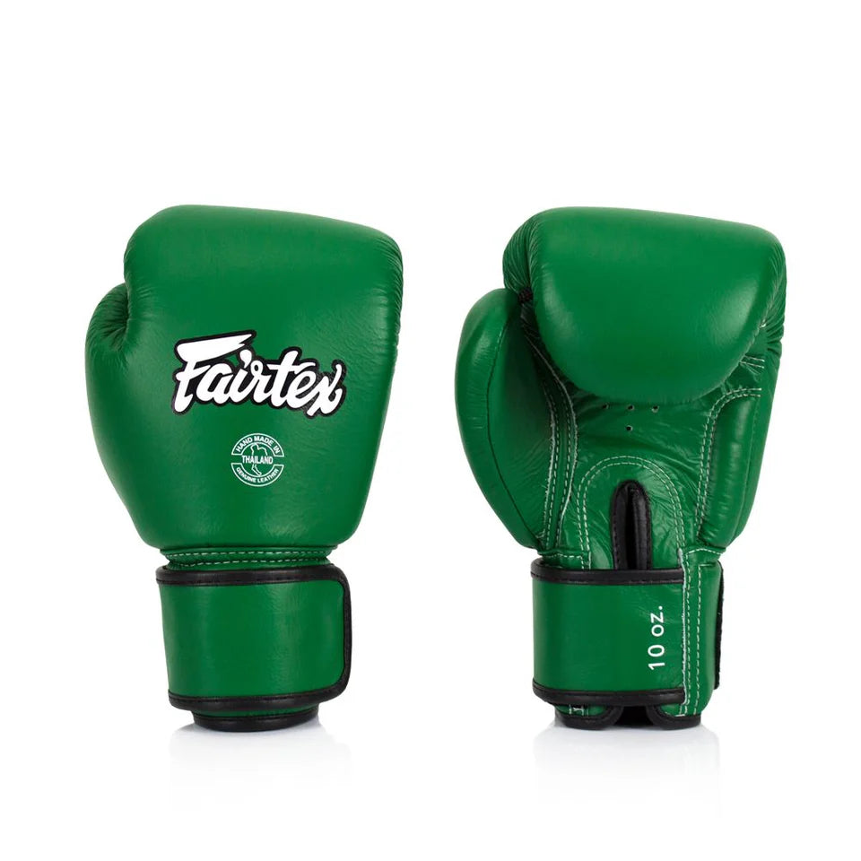 Fairtex BVG16 Real Leather Boxing gloves (Green)