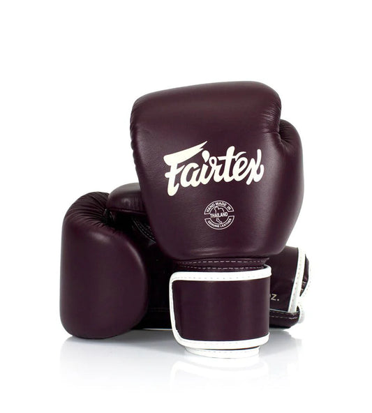 Fairtex BVG16 Real Leather Boxing gloves (Maroon)