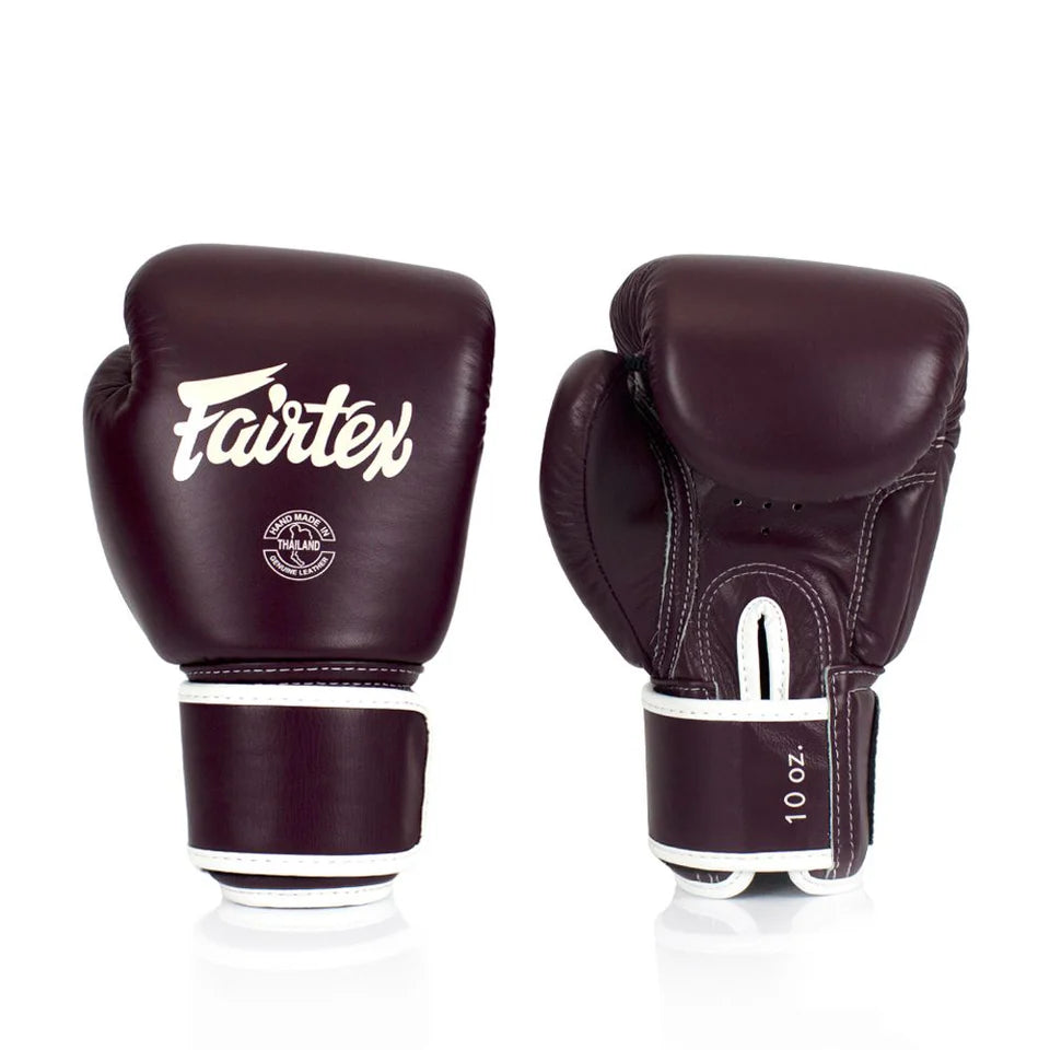 Fairtex BVG16 Real Leather Boxing gloves (Maroon)