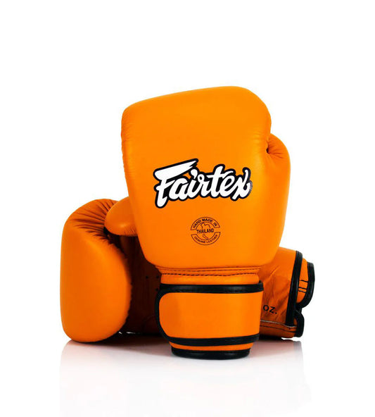 Fairtex BVG16 Real Leather Boxing gloves (Orange)