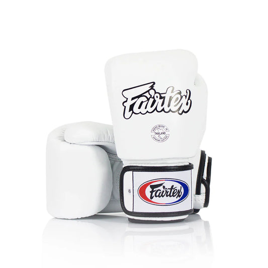 Fairtex Universal BGV1 Gloves "Tight-fit" Design- White