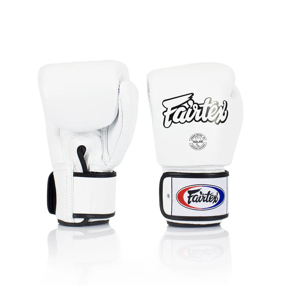 Fairtex Universal BGV1 Gloves "Tight-fit" Design- White