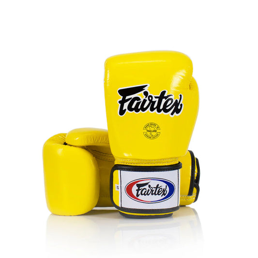 Fairtex Universal BGV1 Gloves "Tight-fit" Design- Yellow
