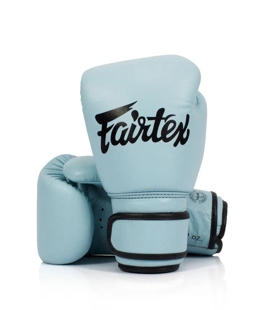 Fairtex BGV20 Genuine Leather Boxing Gloves- "Blue Pastel"