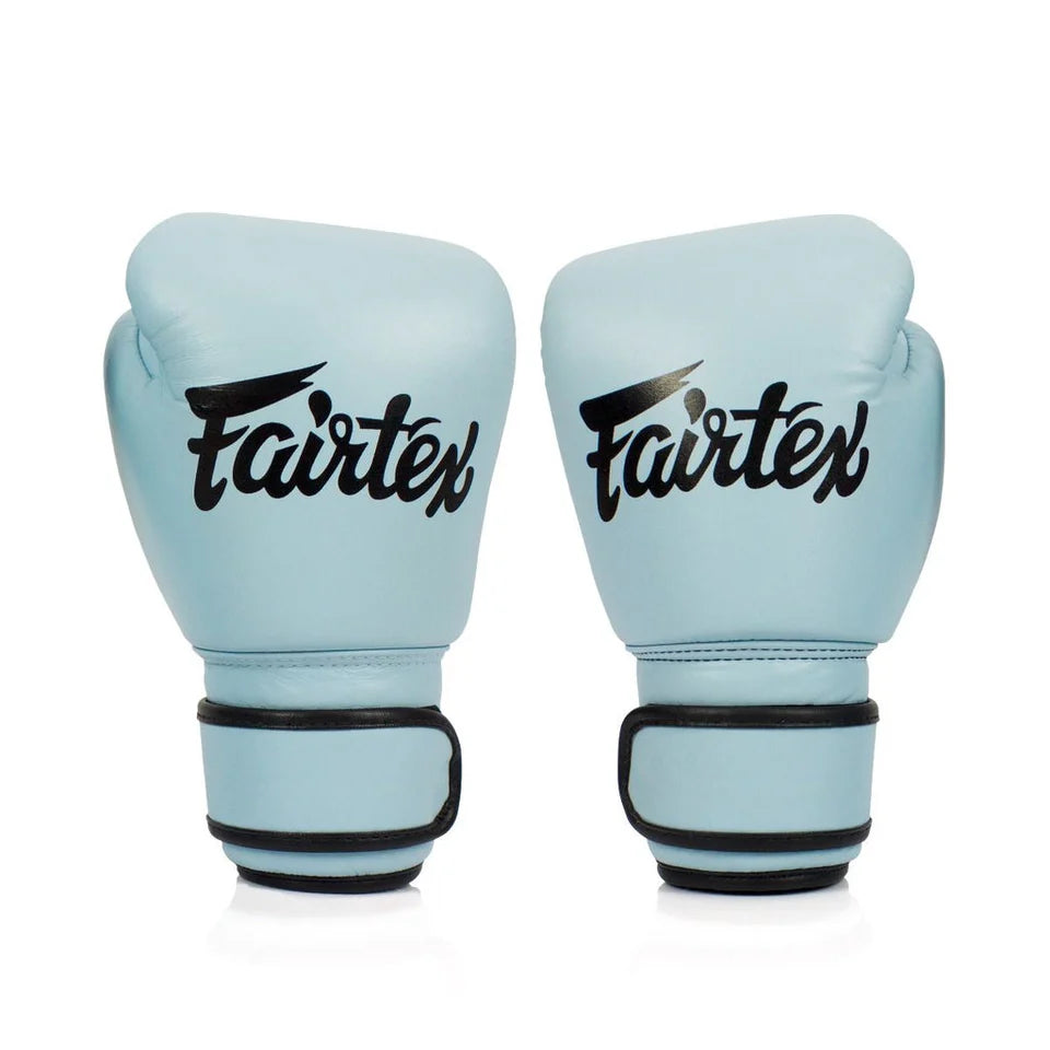 Fairtex BGV20 Genuine Leather Boxing Gloves- "Blue Pastel"
