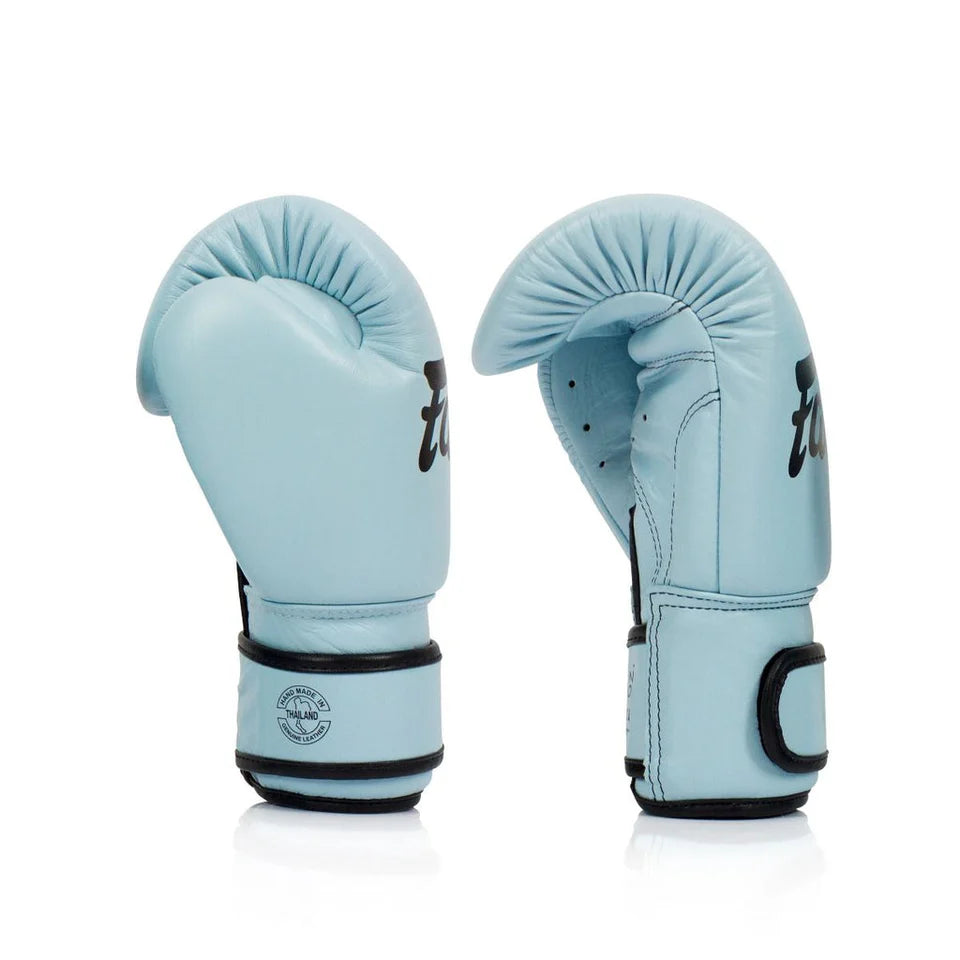 Fairtex BGV20 Genuine Leather Boxing Gloves- "Blue Pastel"