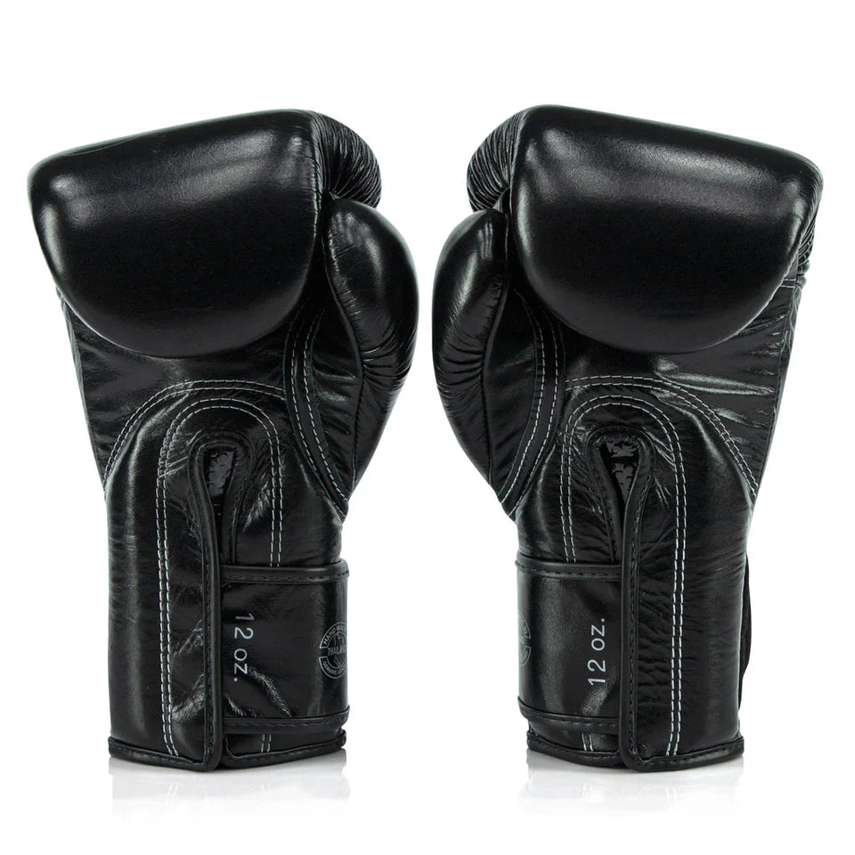 Fairtex BGVG3 Glory Kickboxing Gloves- Black/Silver