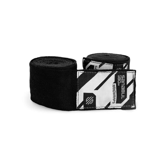 Sanabul Elastic Professional 180 inch Handwraps (Black)