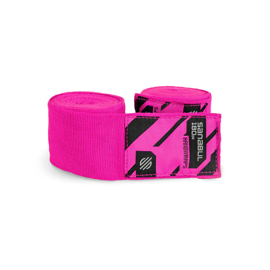 Sanabul Elastic Professional 180 inch Handwraps (Pink)