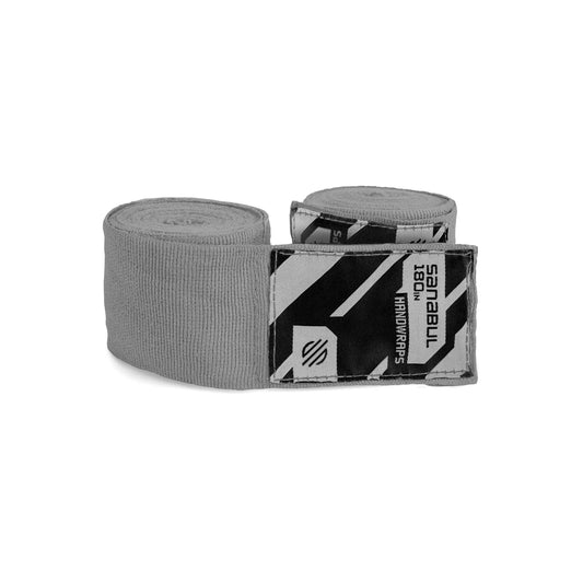Sanabul Elastic Professional 180 inch Handwraps (Silver)