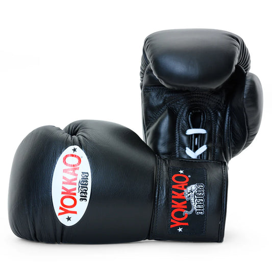 Yokkao Matrix Lace Up Boxing Gloves (Black)