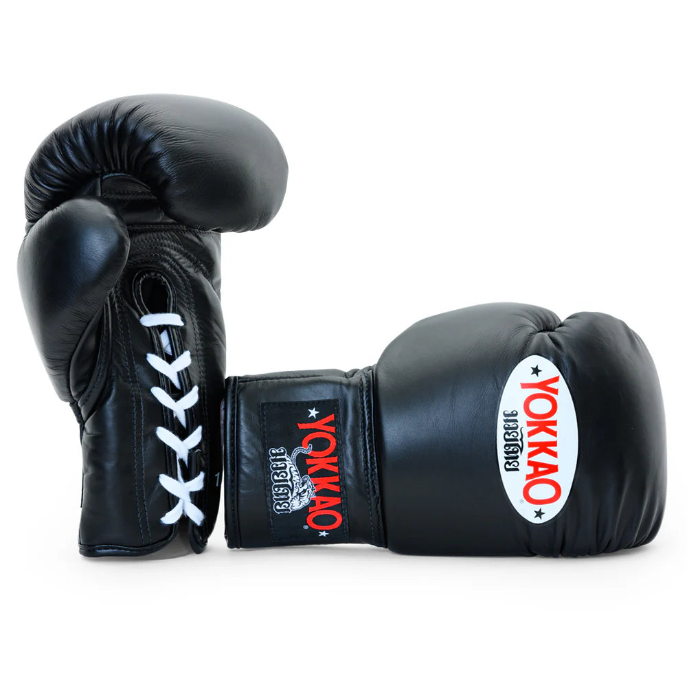 Yokkao Matrix Lace Up Boxing Gloves (Black)