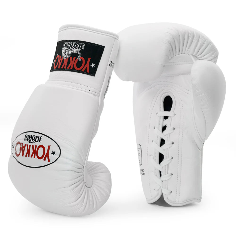 Yokkao Matrix Lace Up Boxing Gloves (White)
