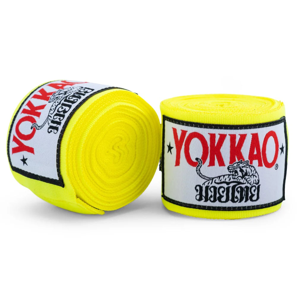 Yokkao Premium Hand Wraps (Neon Yellow)